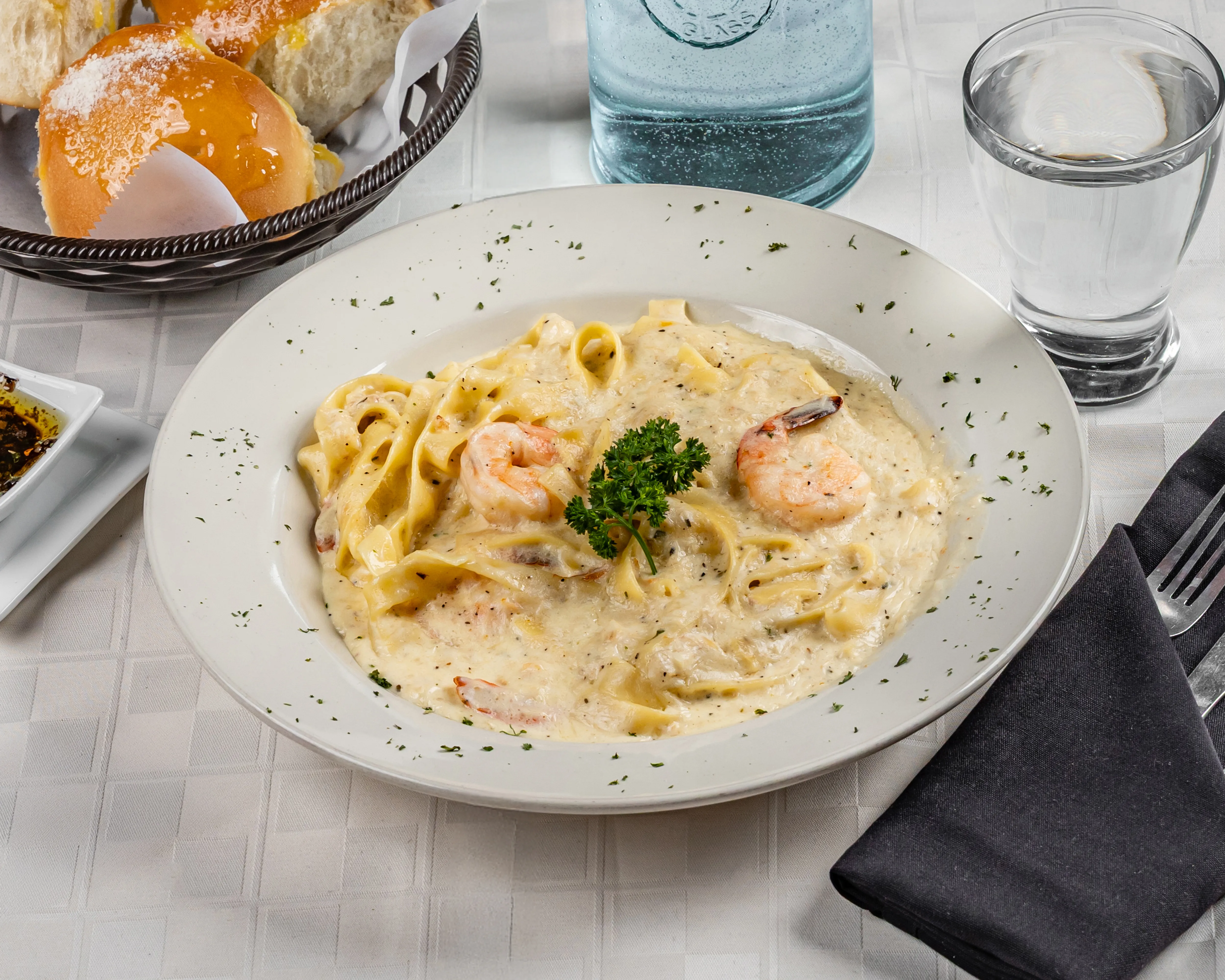 Shrimp and Crab Alfredo